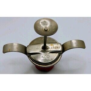 Vintage EKCO Bulldog Pat No. 2446661 Bottle Cap Stopper Pop Soda Liquor Red